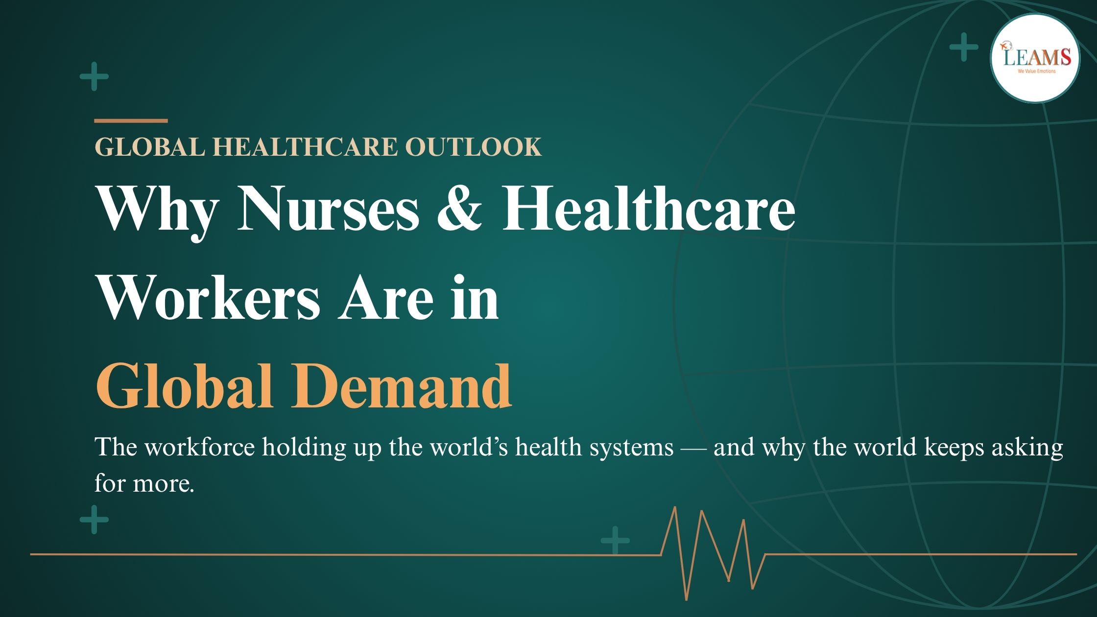 Nurse in scrubs caring for an elderly patient, representing global demand for healthcare workers and nursing jobs abroad in 2026