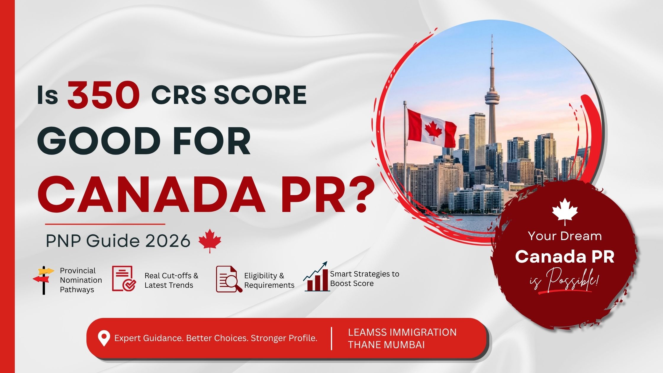 Is 350 CRS score good for Canada PR through PNP in 2025