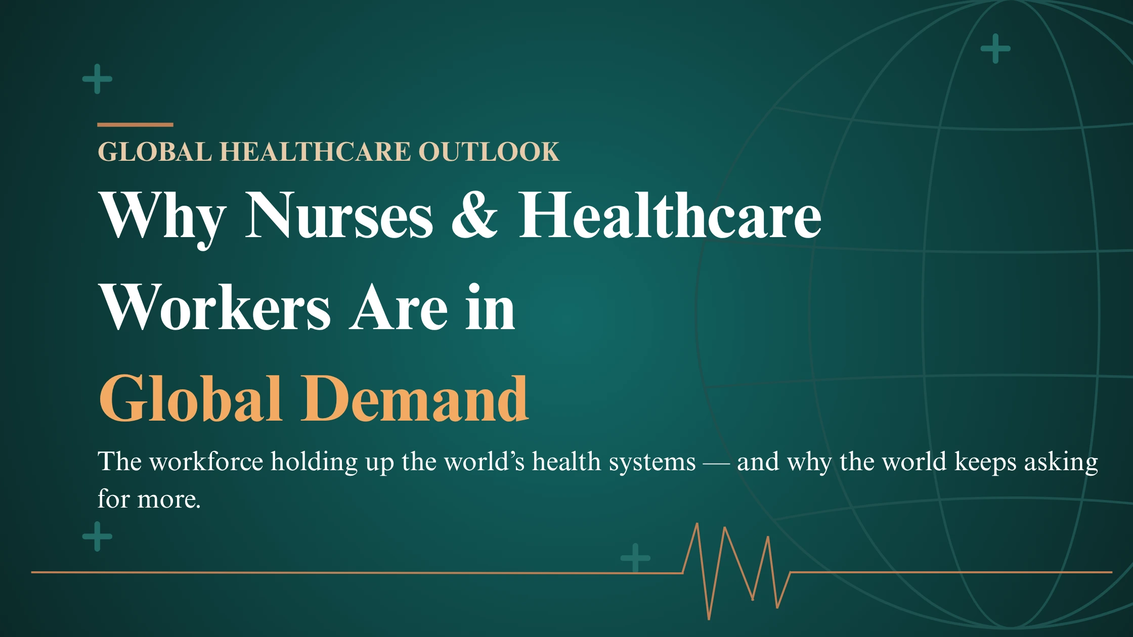 Nurse in scrubs caring for an elderly patient, representing global demand for healthcare workers and nursing jobs abroad in 2026