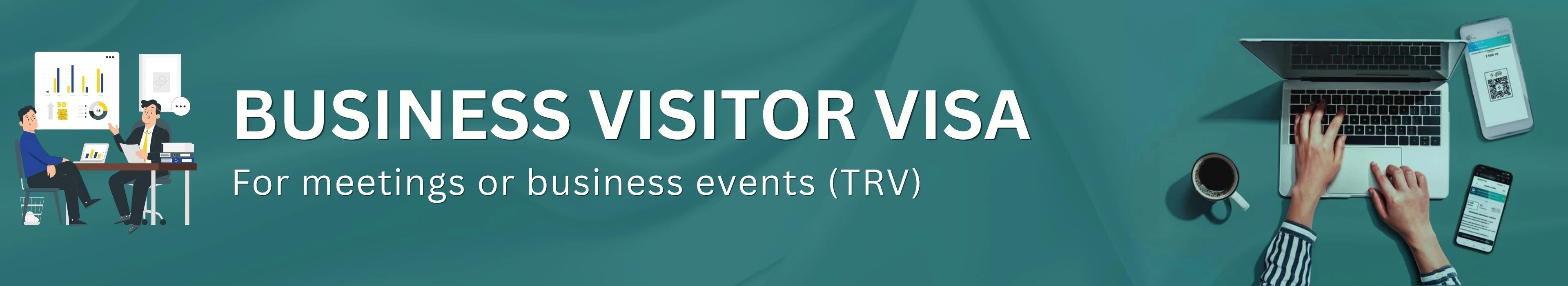 Business traveller preparing for Canada business visitor visa meeting