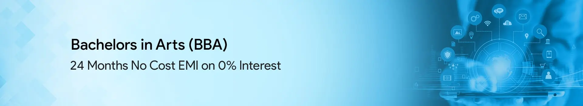 Banner image promoting Bachelor of Business Administration (BBA) course