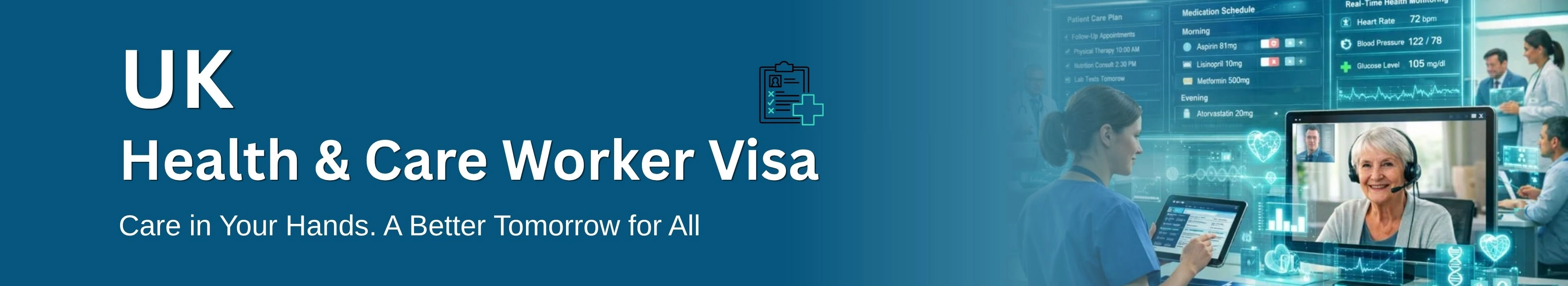 NHS hospital representing the UK Health and Care Worker Visa for Indian doctors and nurses