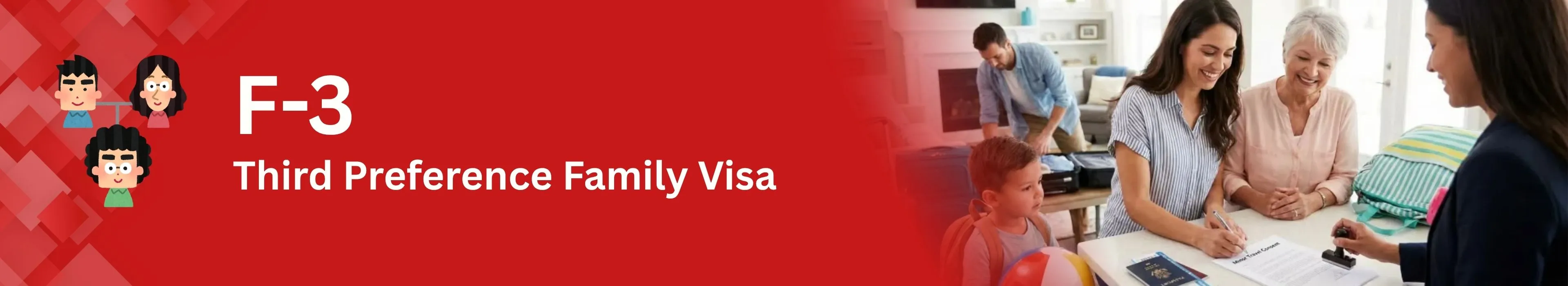 F3 Family Visa USA for Married Sons and Daughters of US Citizens